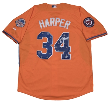 2013 Bryce Harper Signed & Inscribed All Star Game Jersey (Beckett)